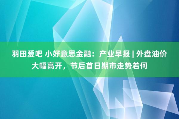 羽田爱吧 小好意思金融：产业早报 | 外盘油价大幅高开，节后首日期市走势若何