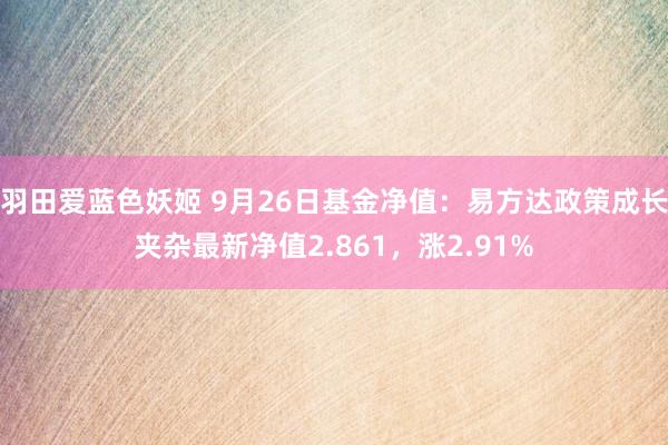 羽田爱蓝色妖姬 9月26日基金净值：易方达政策成长夹杂最新净值2.861，涨2.91%