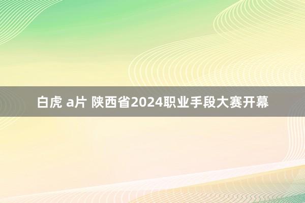 白虎 a片 陕西省2024职业手段大赛开幕