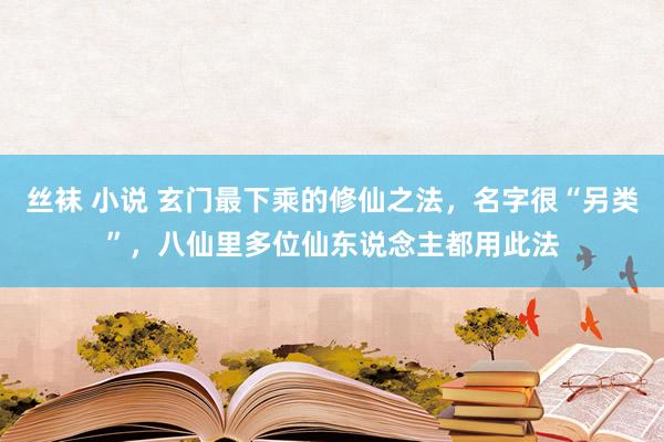 丝袜 小说 玄门最下乘的修仙之法，名字很“另类”，八仙里多位仙东说念主都用此法