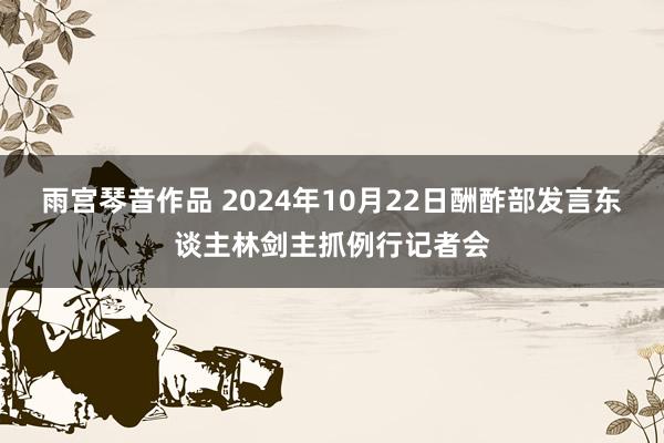 雨宫琴音作品 2024年10月22日酬酢部发言东谈主林剑主抓例行记者会