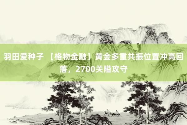 羽田爱种子 【格物金融】黄金多重共振位置冲高回落，2700关隘攻守