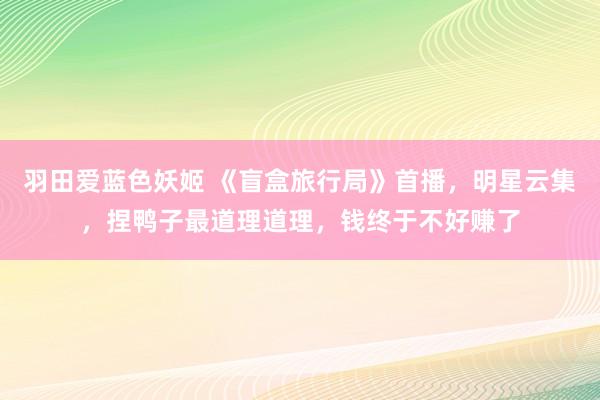 羽田爱蓝色妖姬 《盲盒旅行局》首播，明星云集，捏鸭子最道理道理，钱终于不好赚了